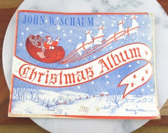 Vintage John W. Schaum Christmas Album Songbook, Christmas Songs Sheet Music