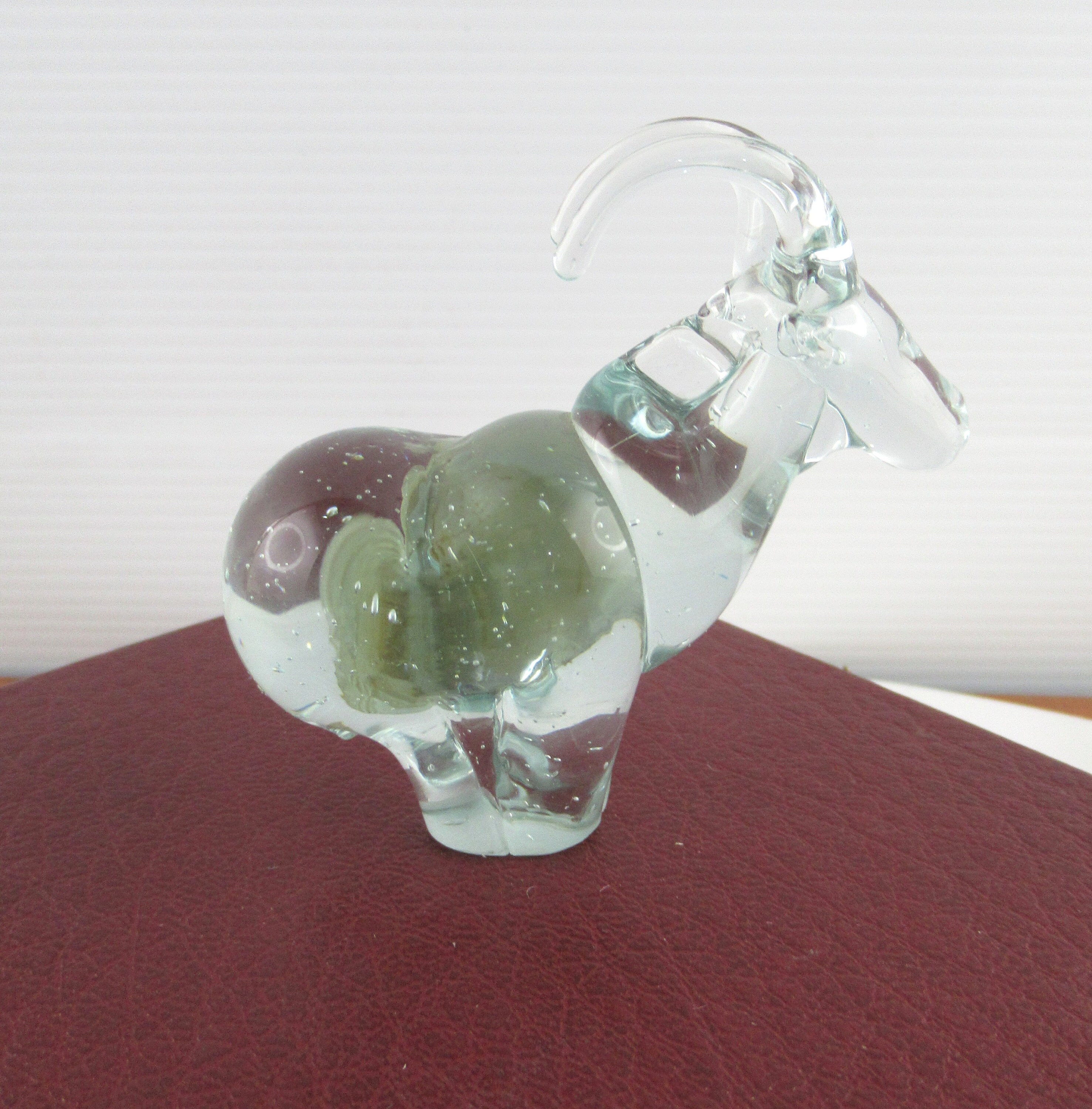 ヴィンテージ ハンドメイド Ngwenya ガラス アイベックス マウンテン