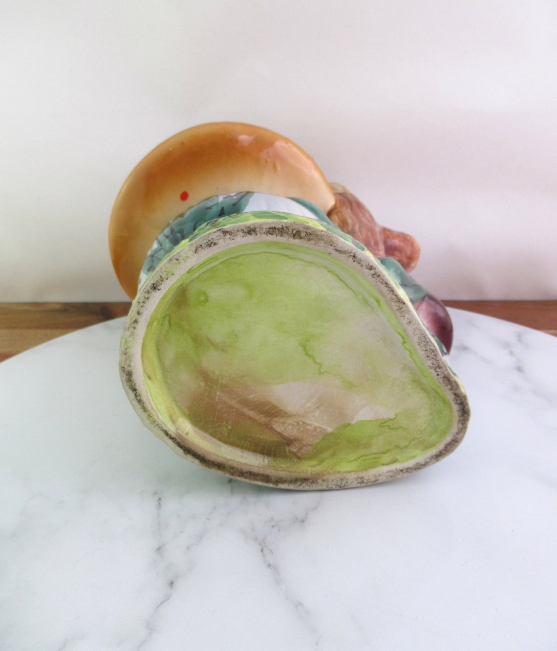 Vintage Italian Ceramic Mushroom Liquor Bottle Figural Bottle Etsy