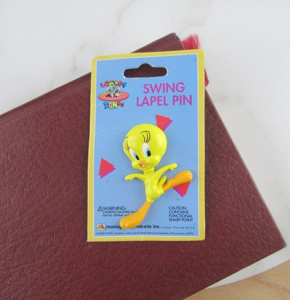 Tweety Bird Warner Bros. INC ヴィンテージ ブローチ Tweety Bird Warner Bros. INC ヴィンテージ ブローチ