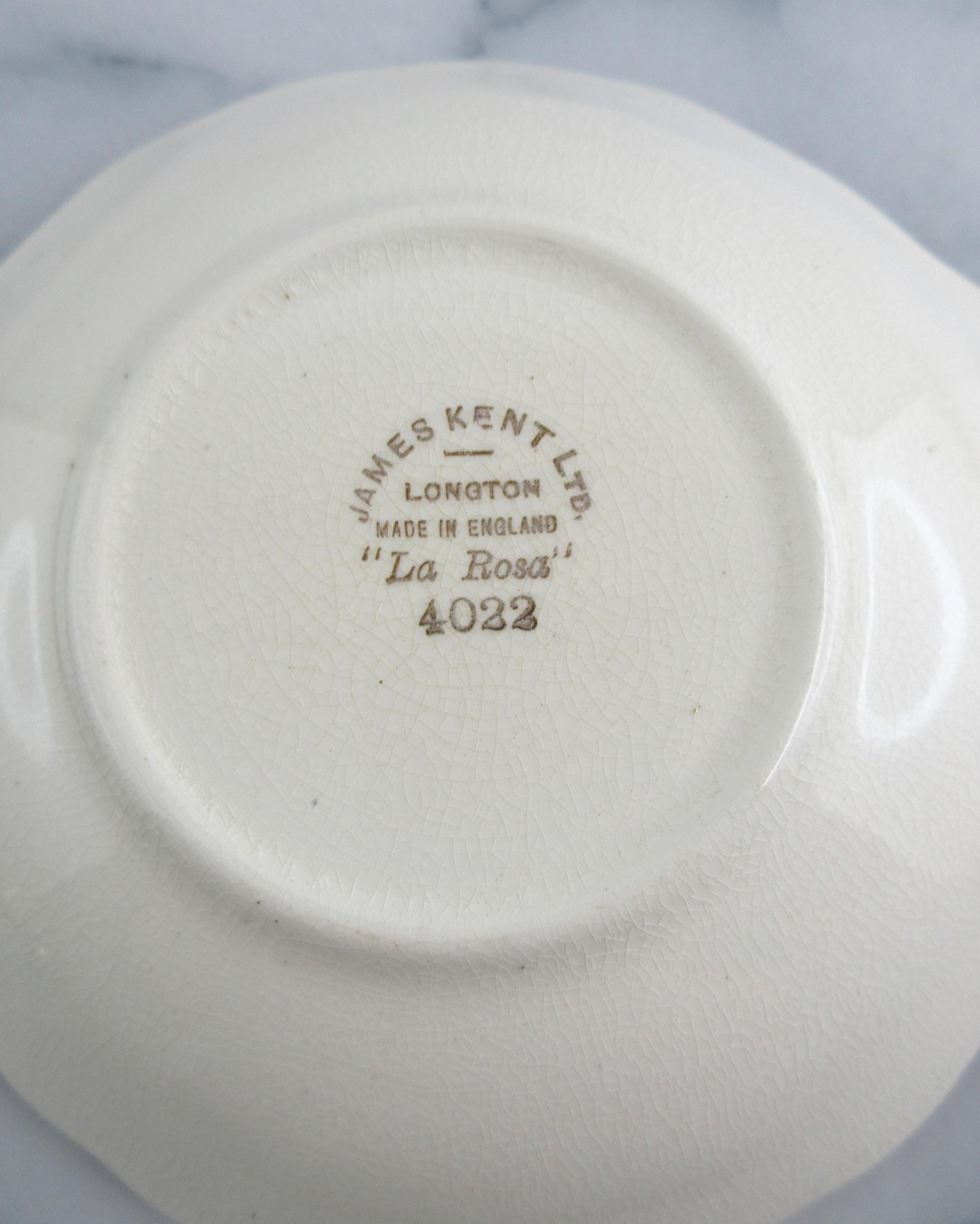 Small Vintage James Kent Longton Rose Floral Ceramic Dish, 4022 La