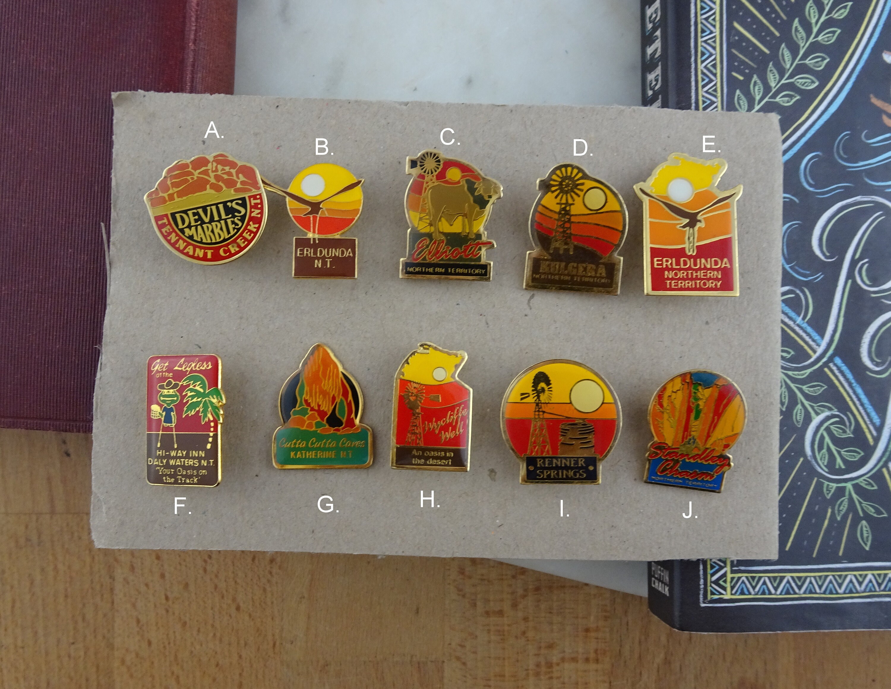 Vintage Australian Travel Souvenir Hat Tourist Lapel Pins Etsy