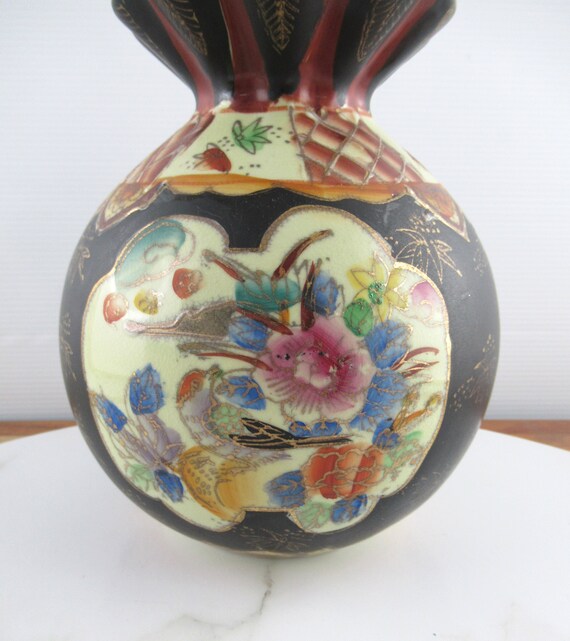 全国無料，本物保証】 中国の素晴らしい柄の大きな壺 花器 ヴィンテージ