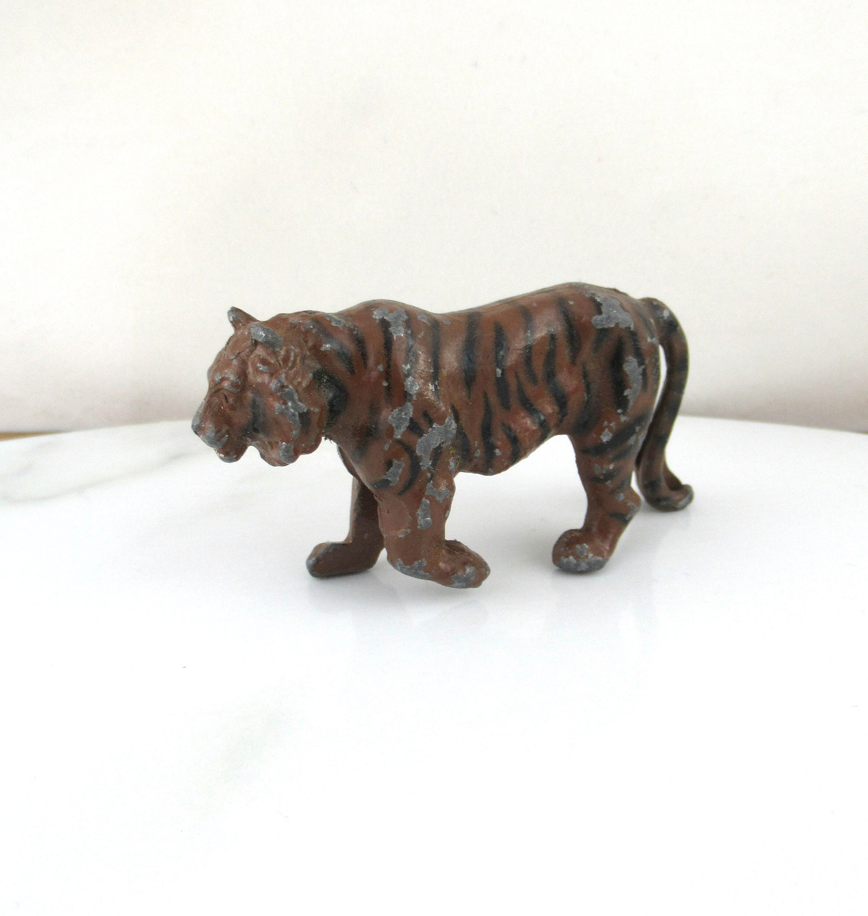 Toys Toys & Games Antique Lead Toy Figure Britains Zoo Series No 941 Vintage Lead Tiger Figure