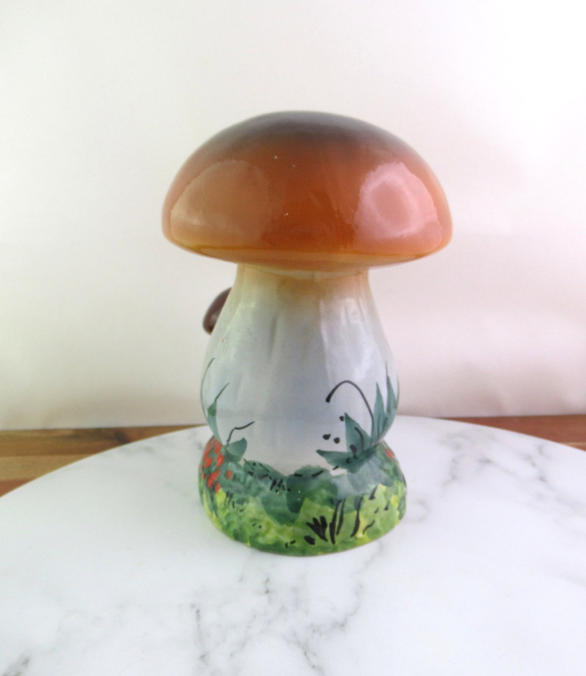 Vintage Italian Ceramic Mushroom Liquor Bottle Figural Bottle Etsy
