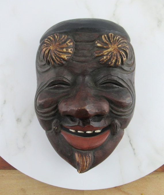 小天狗 翁面の能面 お面 2点セット m001 G お面5点セット 天狗 石鎚山
