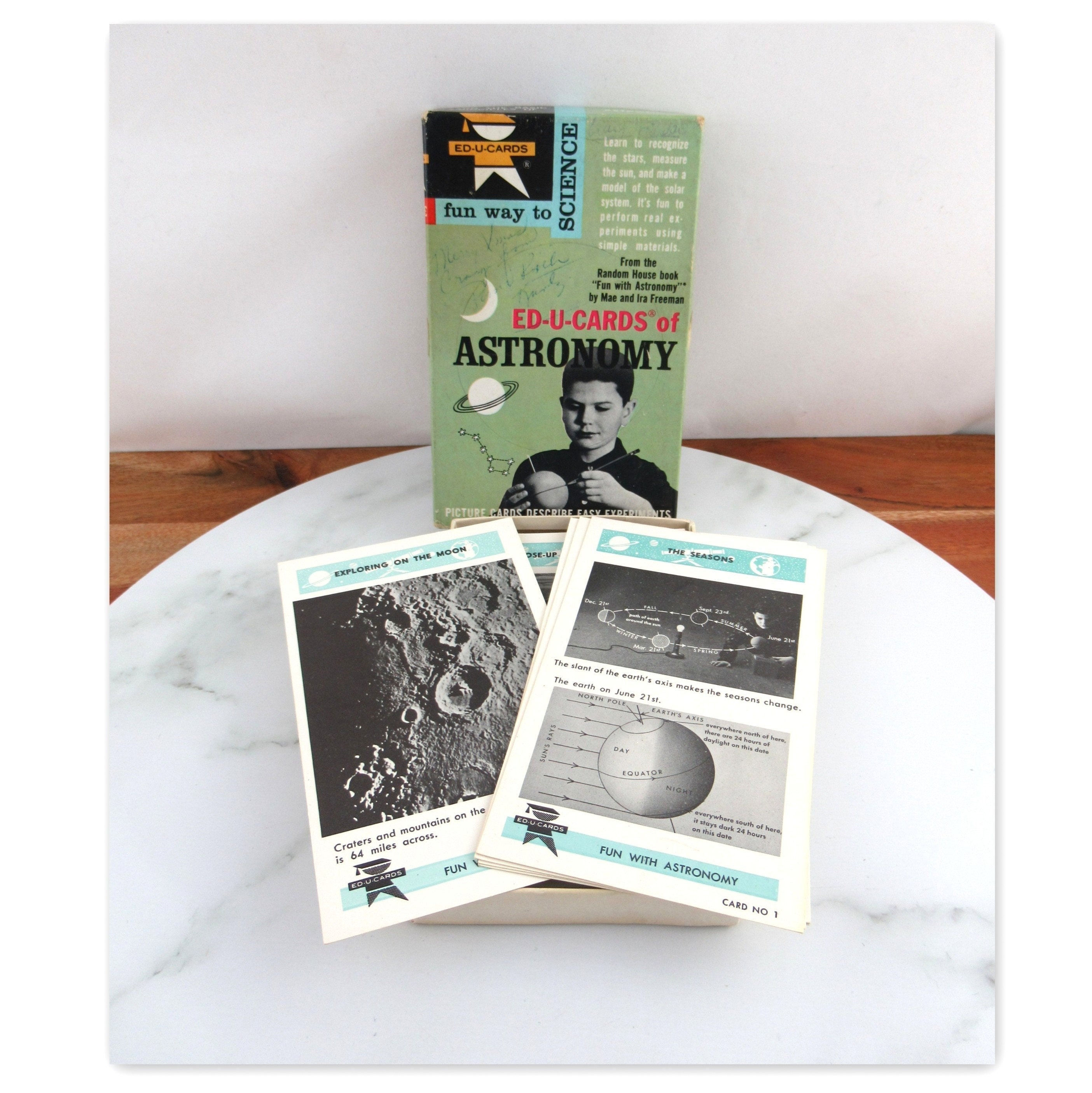 Vintage Ed U Cards of Astronomy Flash Cards 1960's - Etsy Finland
