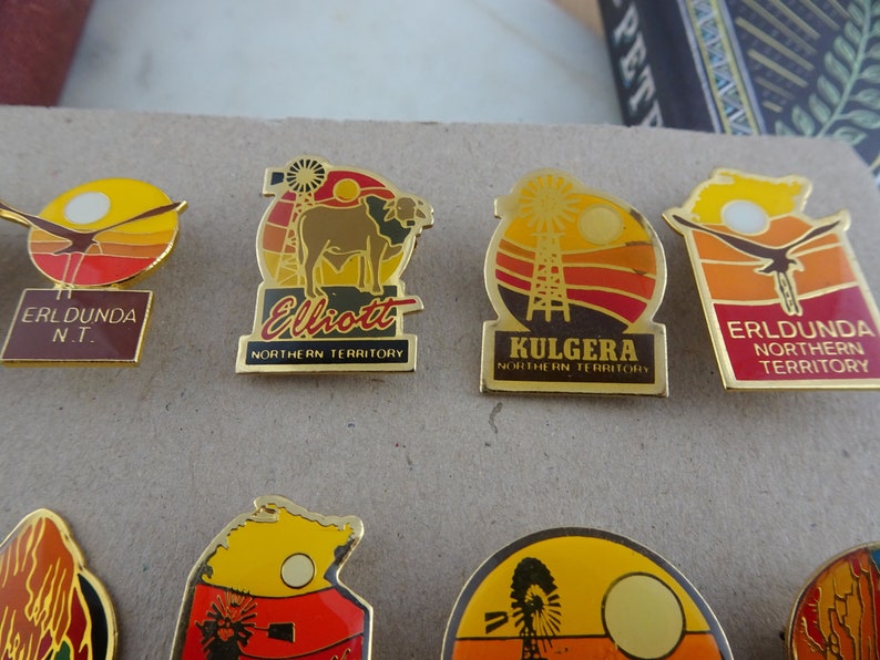 Vintage Australian Travel Souvenir Hat Tourist Lapel Pins Etsy