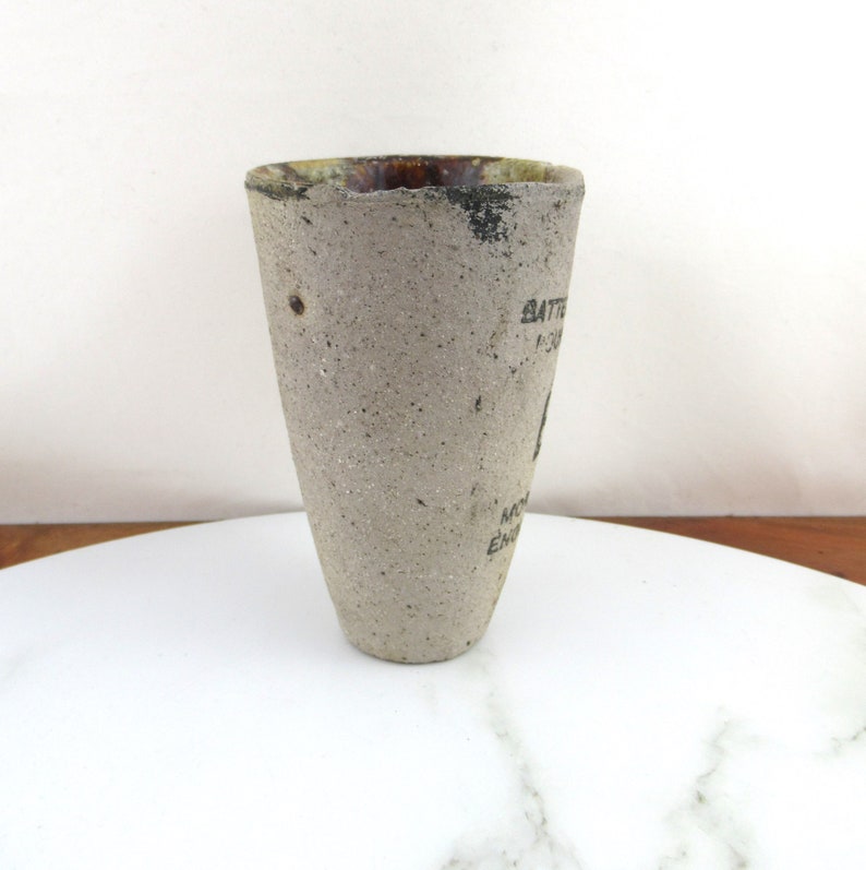 Vintage Antique Gold Mining Stoneware Crucible Battersea Etsy UK