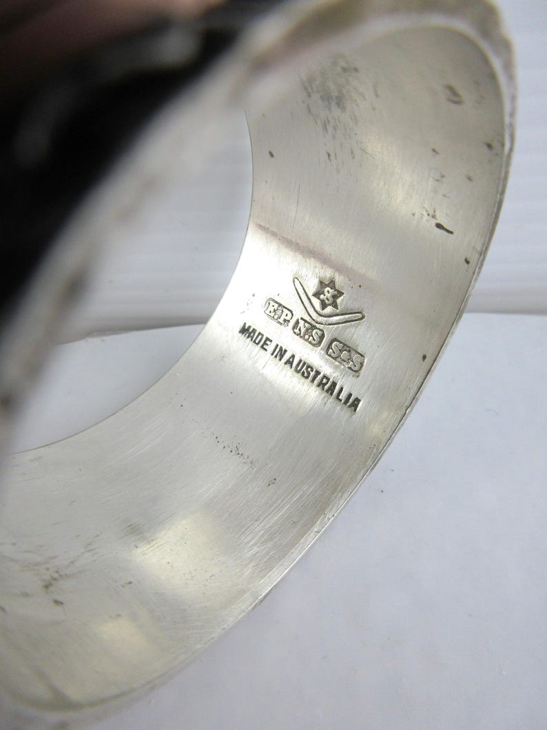 Vintage Silver Plated Map of Tasmania Australia Napkin Ring, Vintage ...