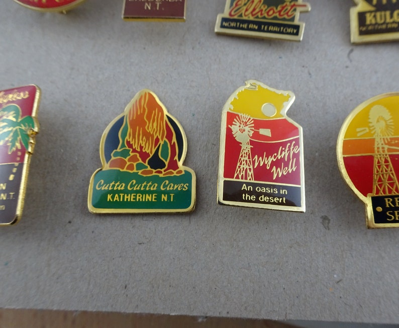 Vintage Australian Travel Souvenir Hat Tourist Lapel Pins Etsy
