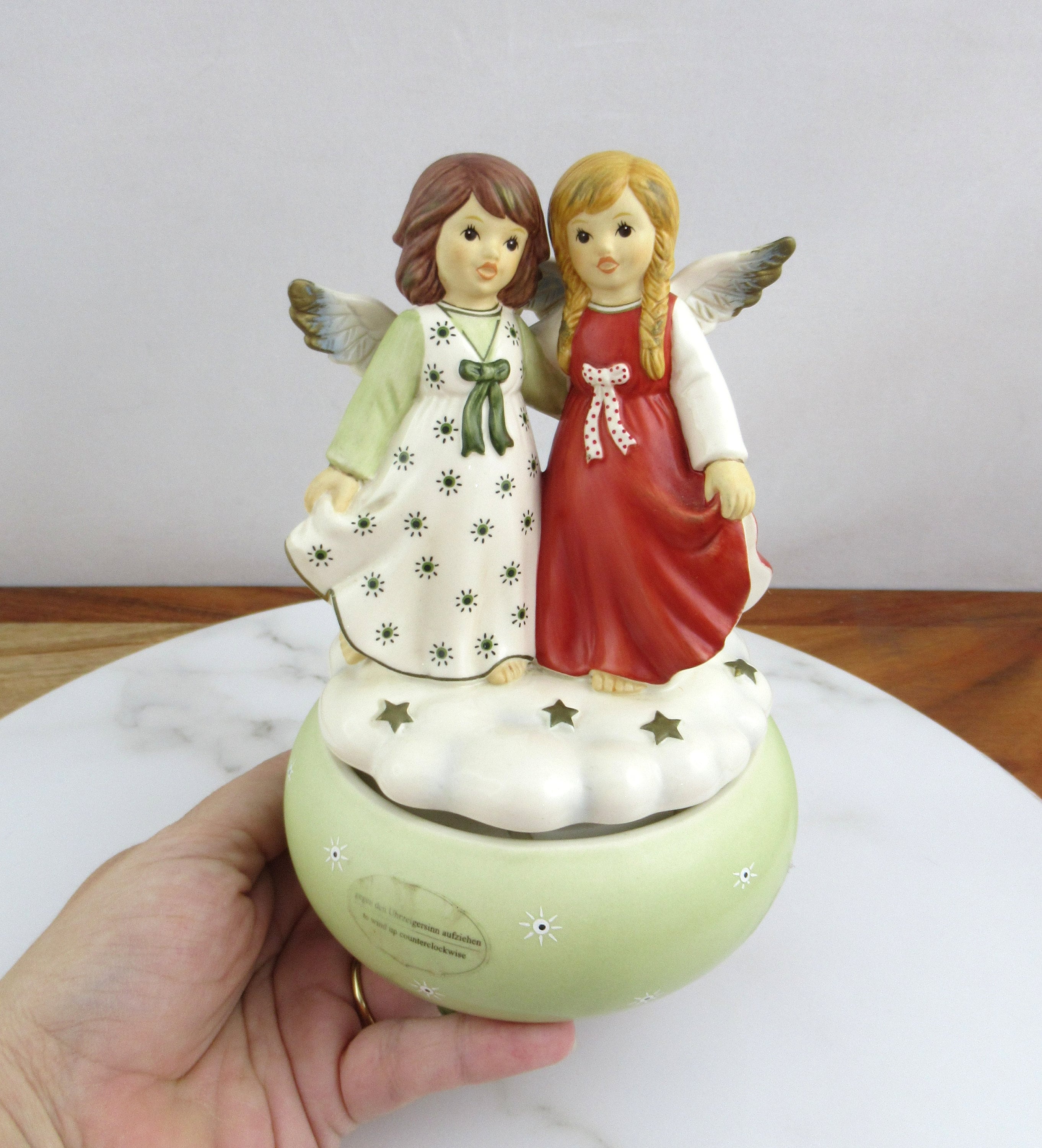 Vintage Goebel Porcelain Music Box, Himmelsduett, Collectable