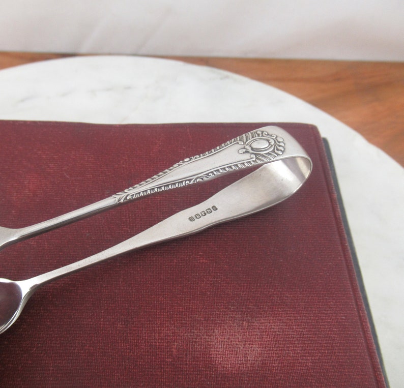 Vintage Silver Plated Sugar Tongs Small Ornate Serving Tongs Etsy