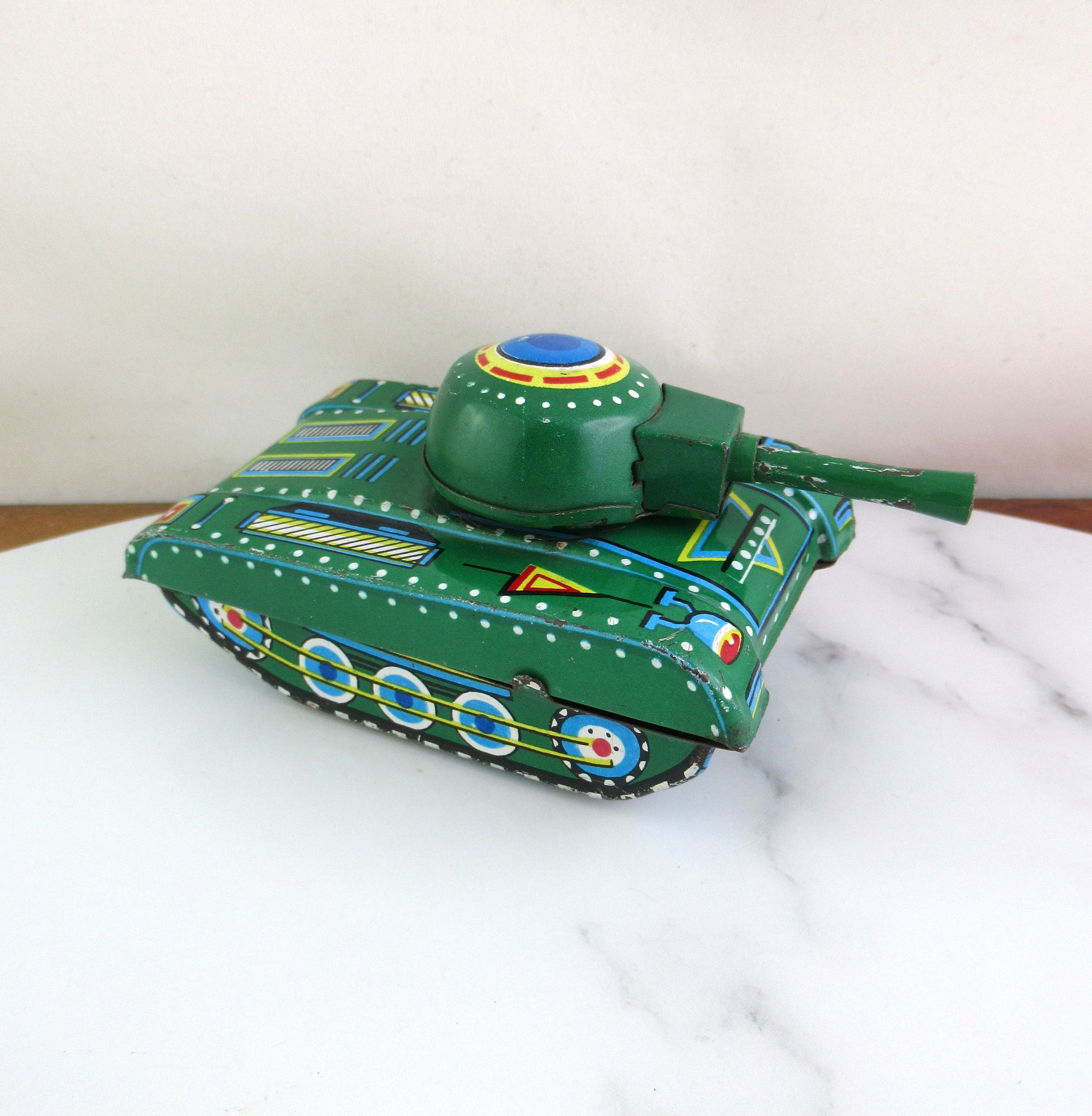rust Gearceerd Kruis aan Vintage groene militaire leger tank tin speelgoed MF 074 - Etsy Nederland