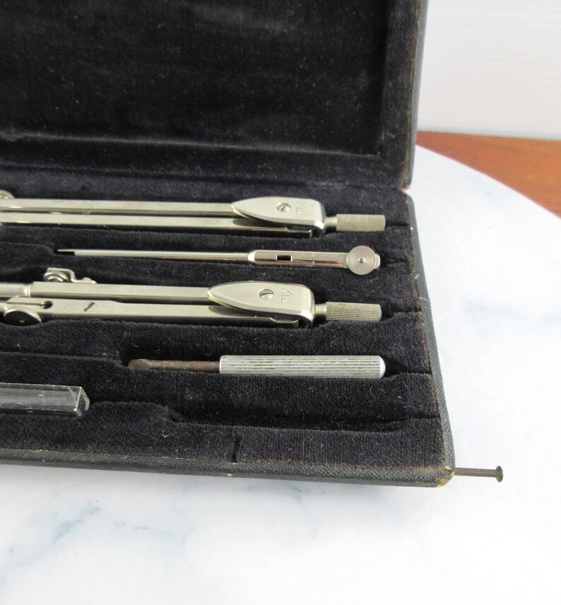 Vintage KIN Drawing Drafting Set in Case, Made in Czechoslovakia ...