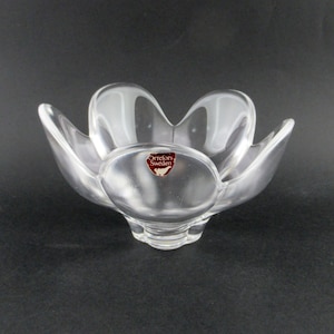 Vintage Orrefors Pomona Swedish Glass Bowl, Lars Hellsten for Orrefors Sweden, Vintage Scandinavian Glass