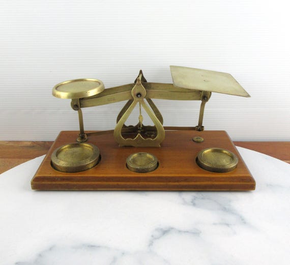 Básculas y pesas de correos antiguas Básculas para cartas