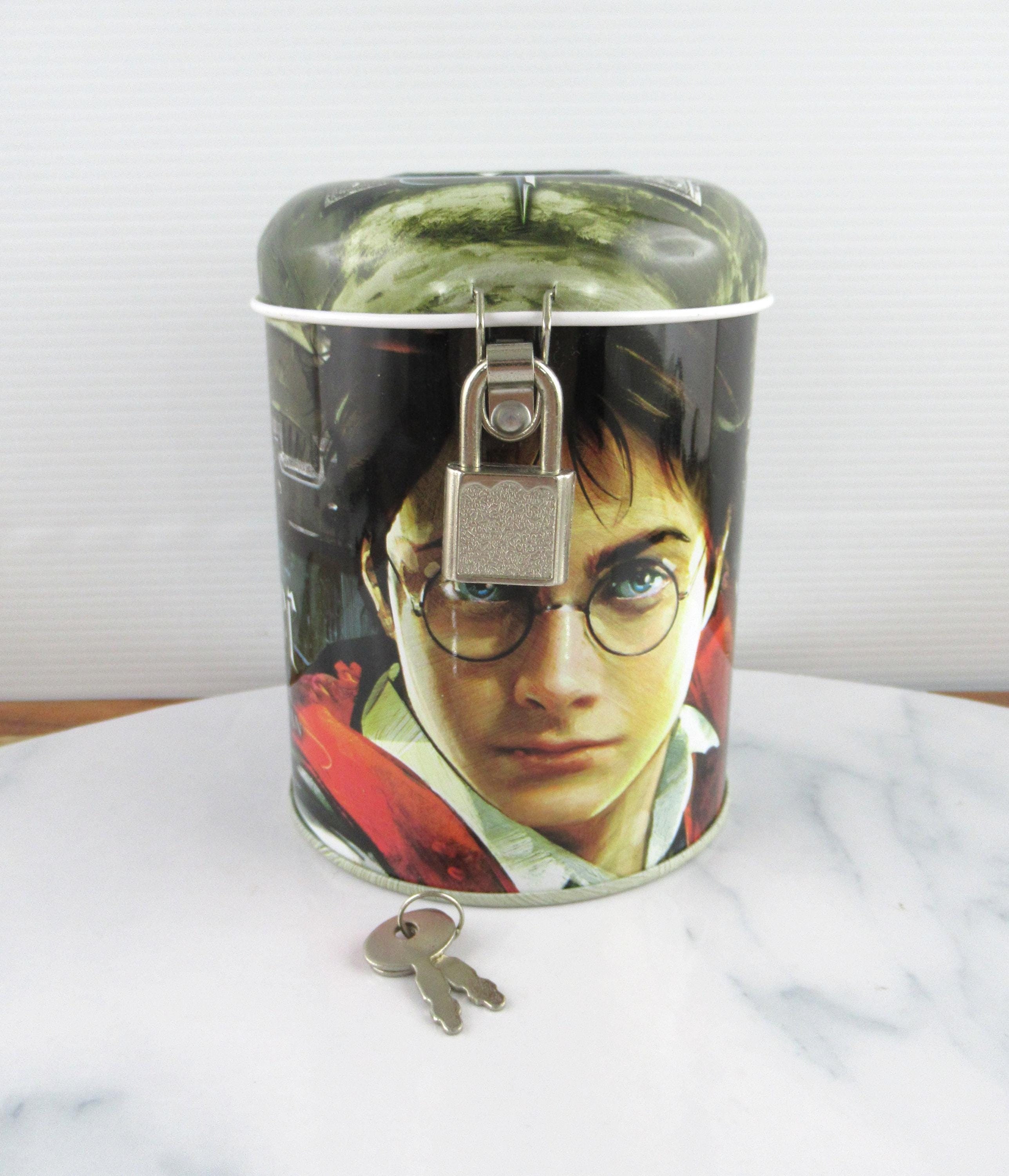Vintage Harry Potter Prisoner of Azkaban Metal Money Box With