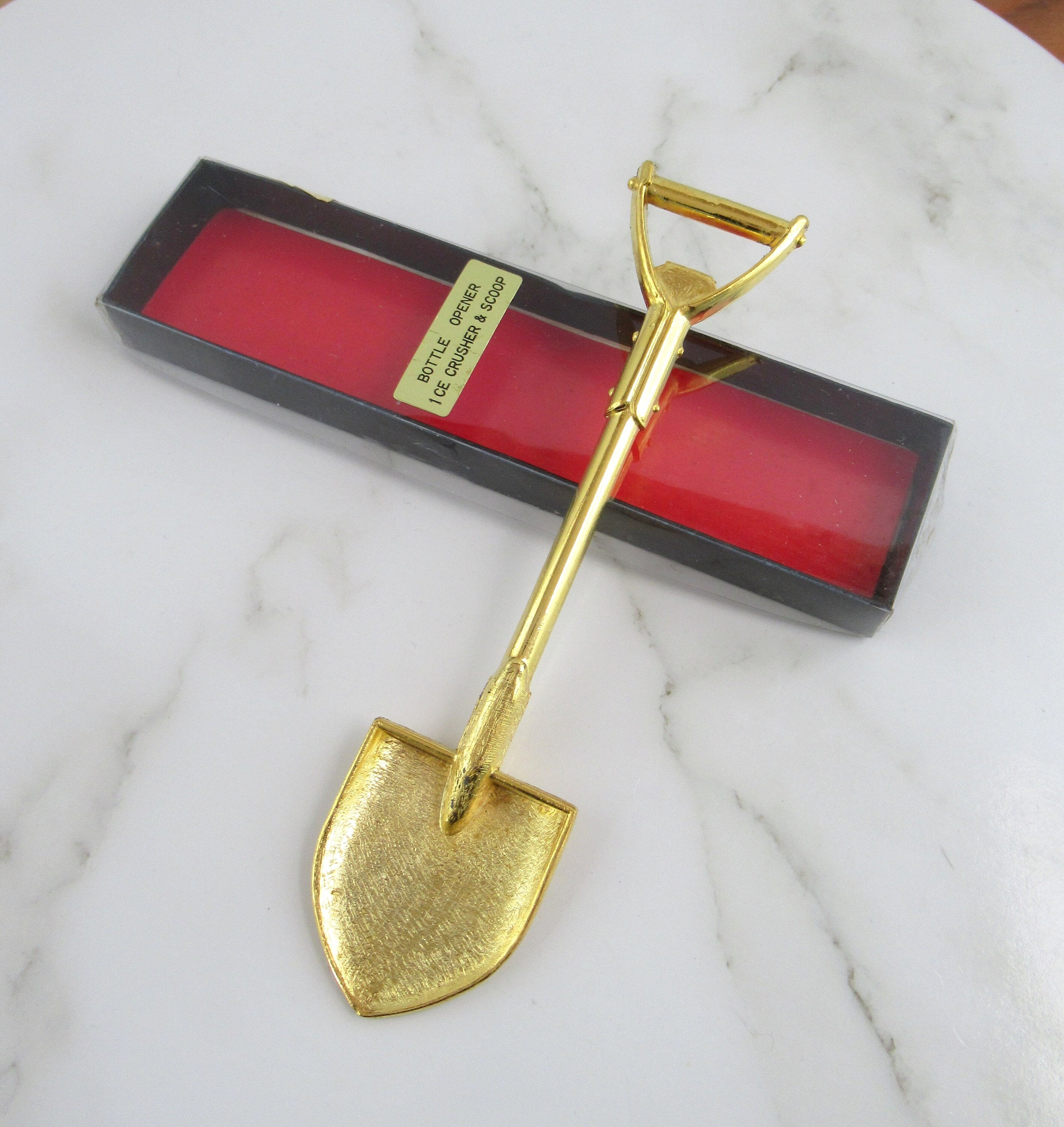 Vintage Metal Shovel Bottle Opener Ice Crusher & Scoop, Mid