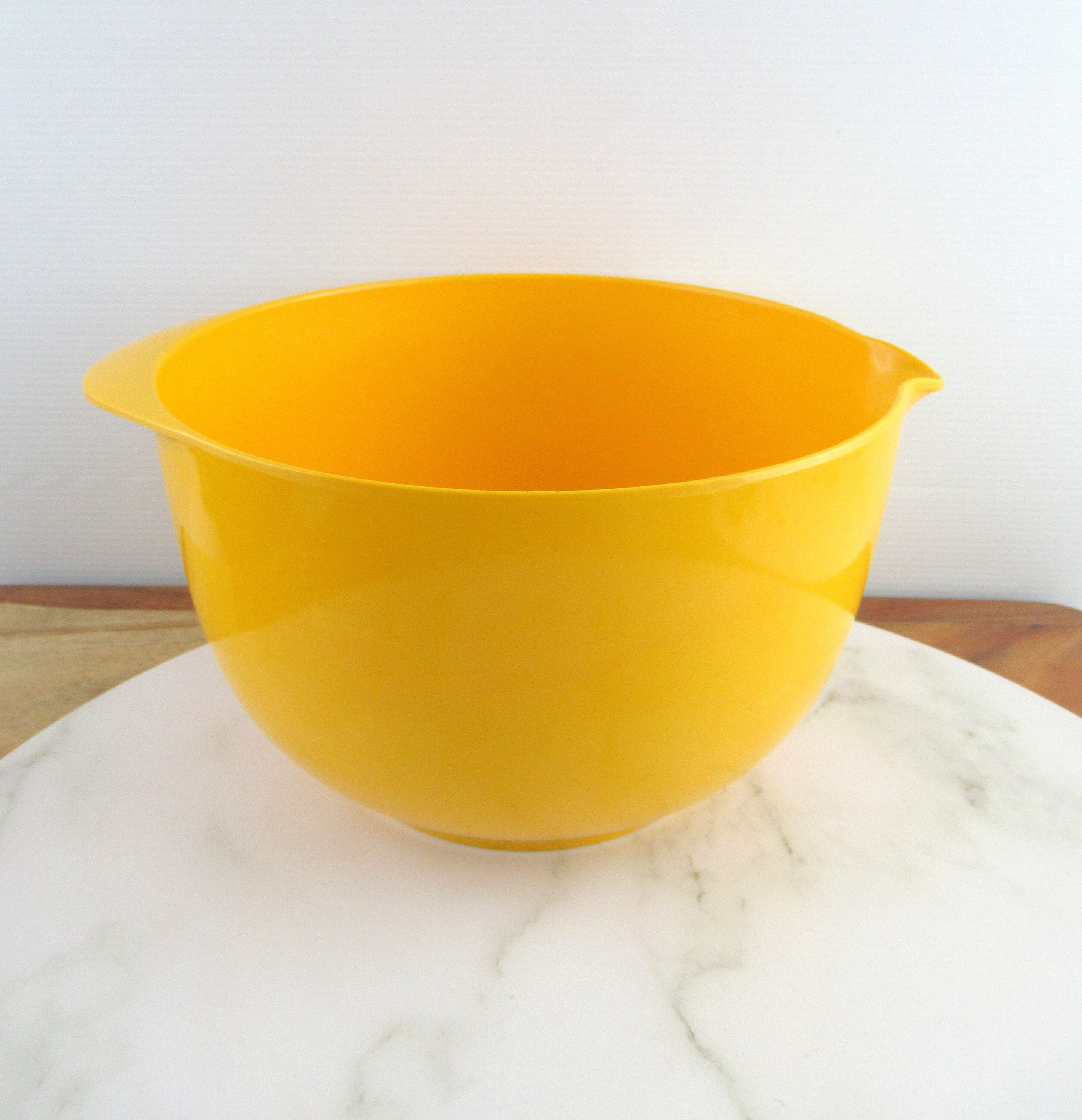 Vintage Danish ROSTI Mepal Melamine Bright Yellow Mixing Bowl With