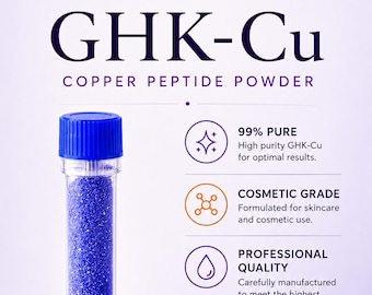 GHK-CU 1 grammo, polvere pura al 99,8% per la cura della pelle fai-da-te