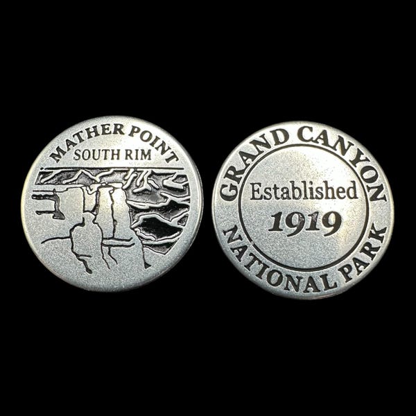 Grand Canyon National Park South Rim Mather Point NPS Token National Parks