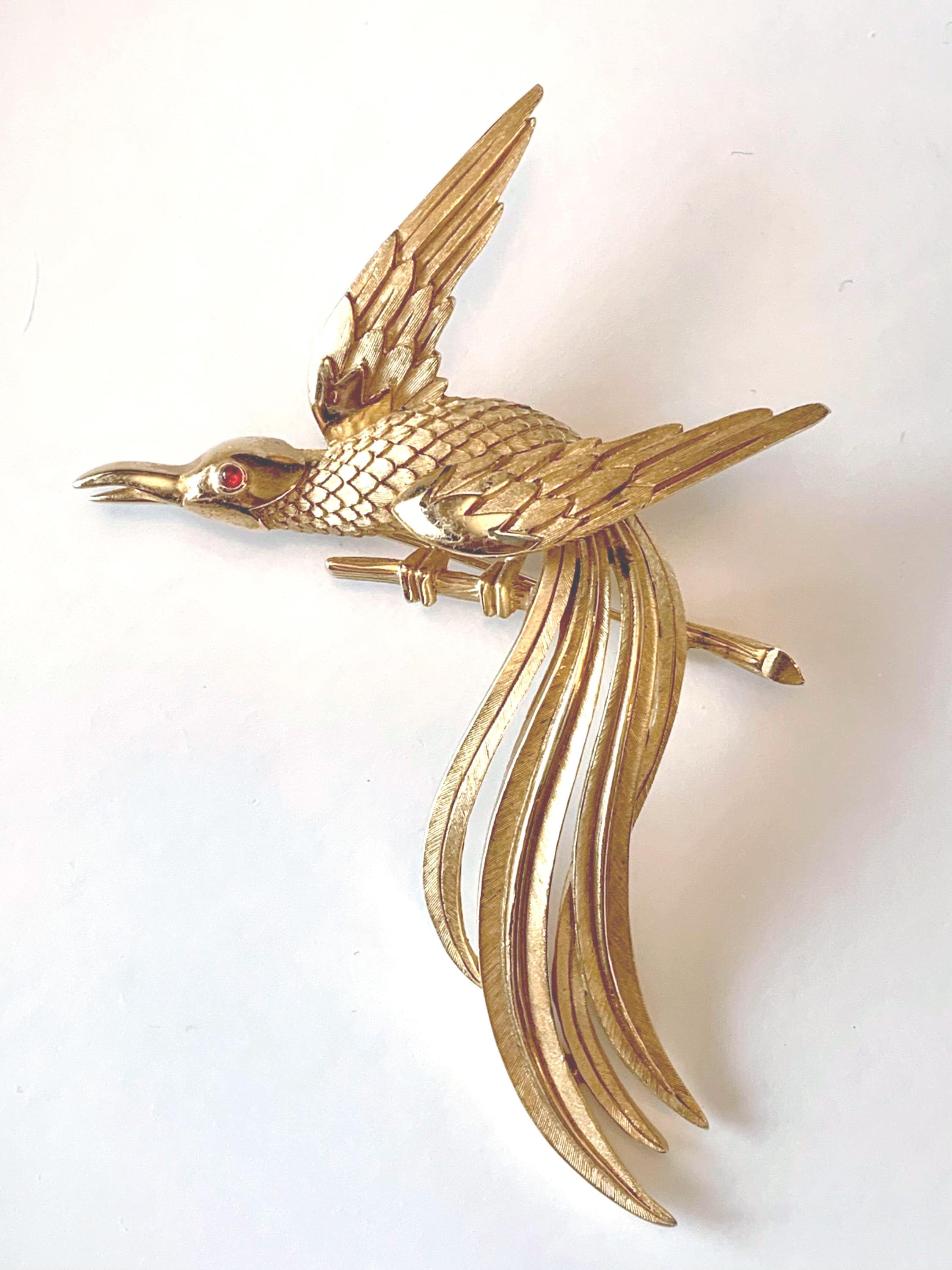 Trifari Bird of Paradise Brooch - Etsy