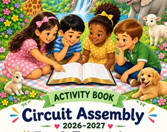 Circuit assembly "Find Exquisite Delight in Jehovah" activity workbook for small children