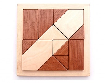 Wooden logic game mosaic - Little Victories Of The Mind