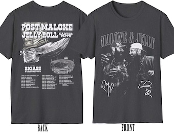 Camiseta vintage Jelly Roll de Post Malone / Gira 2026 / Camiseta de yoga, sudadera, sudadera con capucha