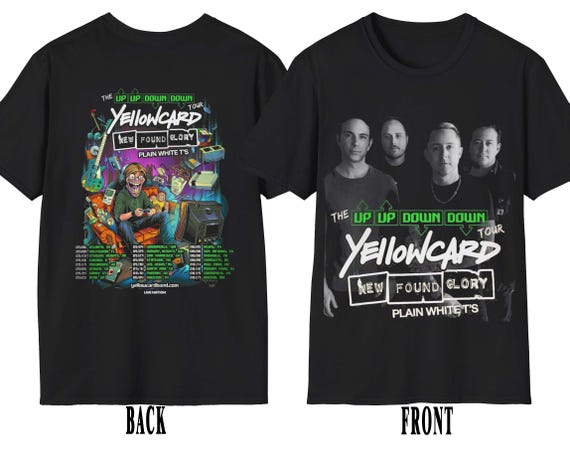 Yellowcard Tour 2026 T-shirt | New Found Glory Band | Youthshirt