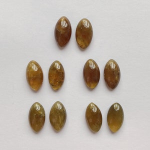 Olive Green Apatite Marquise Drops 10x17x6 mm with drilled hole and flat back One Pair Perfect for earrings J6978 zdjęcie 4