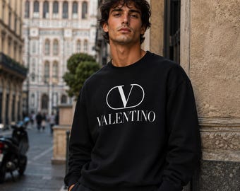 Bluza z nadrukiem Valentino z logo – rozmiar USA