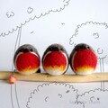 Needle Felted Red Breast, Handmade Robin Christmas decoration, product logo