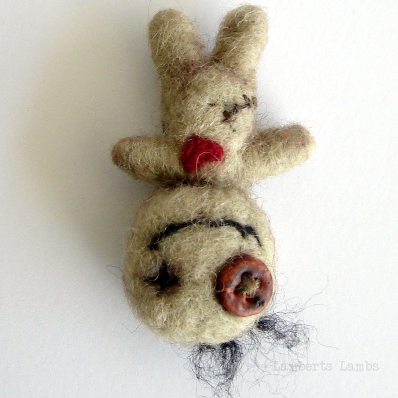 PDF Needle felting tutorial Voodoo Doll, Halloween Felt Pattern Digital Tutorial image 6