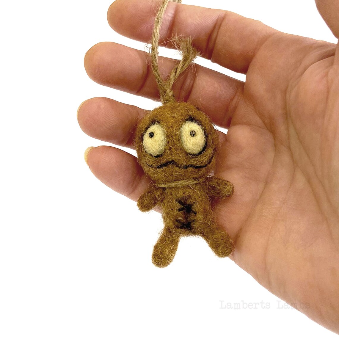 Needle felted Voodoo doll in a hangman's noose Etsy