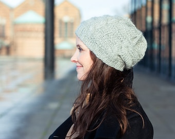 Chapeau / bonnet * neige * mignon super doux gris