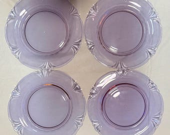 Heisey 8 Inch Alexandrite Plates Set Of 4