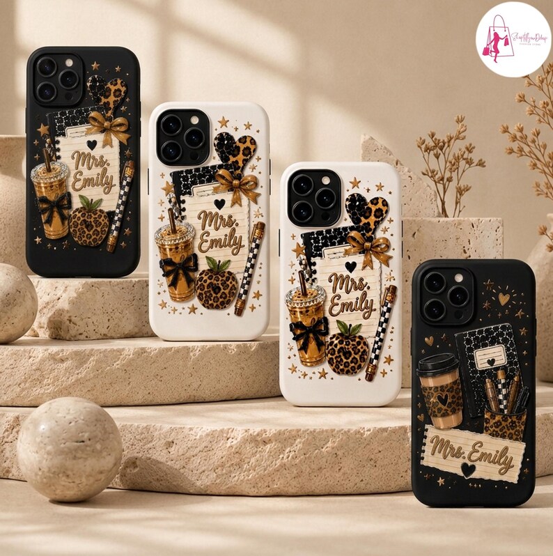 Personalized Teacher Phone Case, Custom Name Teacher iPhone Case ...