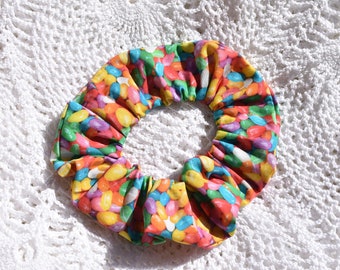 Jelly beans all over Easter fabric Hair Scrunchie, holiday scrunchies, eggs, womans gifts, women's accessories, easter gift, spring