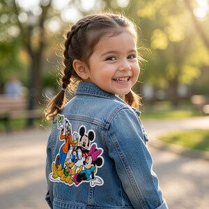 Parche de Disney Mickey y sus amigos, parche clásico de Donald, Goofy y Pluto para planchar, lindo regalo de Minnie Mouse, etiqueta para chaqueta, mochila o ropa. imagen 2