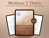 Meditate 2 Thrive Ebook | Women's Meditation, Energy Healing, Mindfulness (PDF Download)