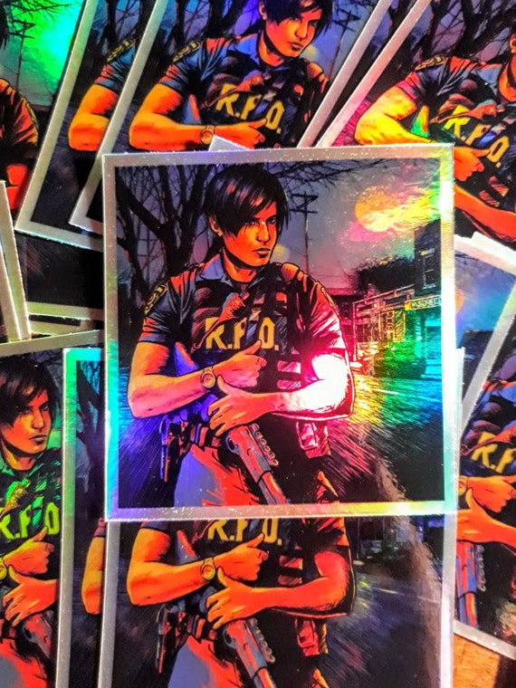 Resident Evil 2 Remake Inspired Leon S Kennedy Holographic Etsy