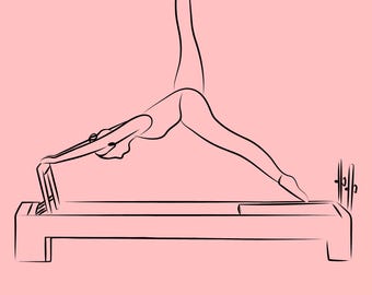 In My Pilates Era Wandkunst, minimalistischer Fitness-Druck, Pilates Girl Decor