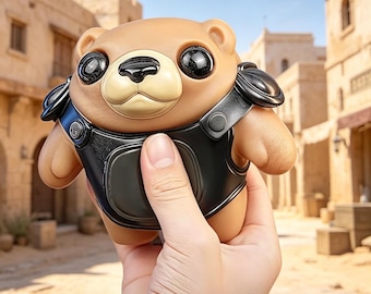 Squeeze Stress Toys Tactical Bear Squeeze Toy – PVC Game Figure Collectible (10cm)