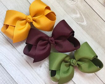 fall baby bows
