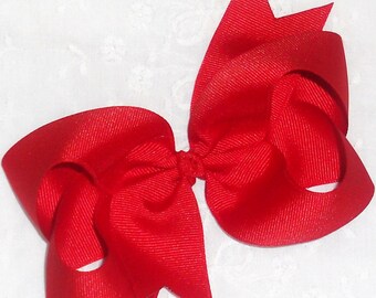 large red hair bow