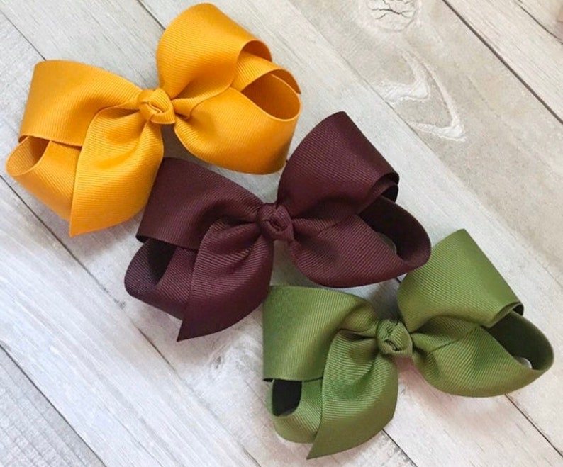 Toddler Bow Bows Bows for Girls Hair Bows PICK 4 Big Hair Bow Baby Bow Hair Bow Set No Slip Hair Clip Girls Hair Bows Girls Bow