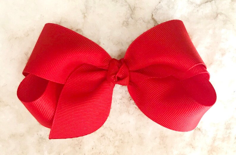 red hair bow baby