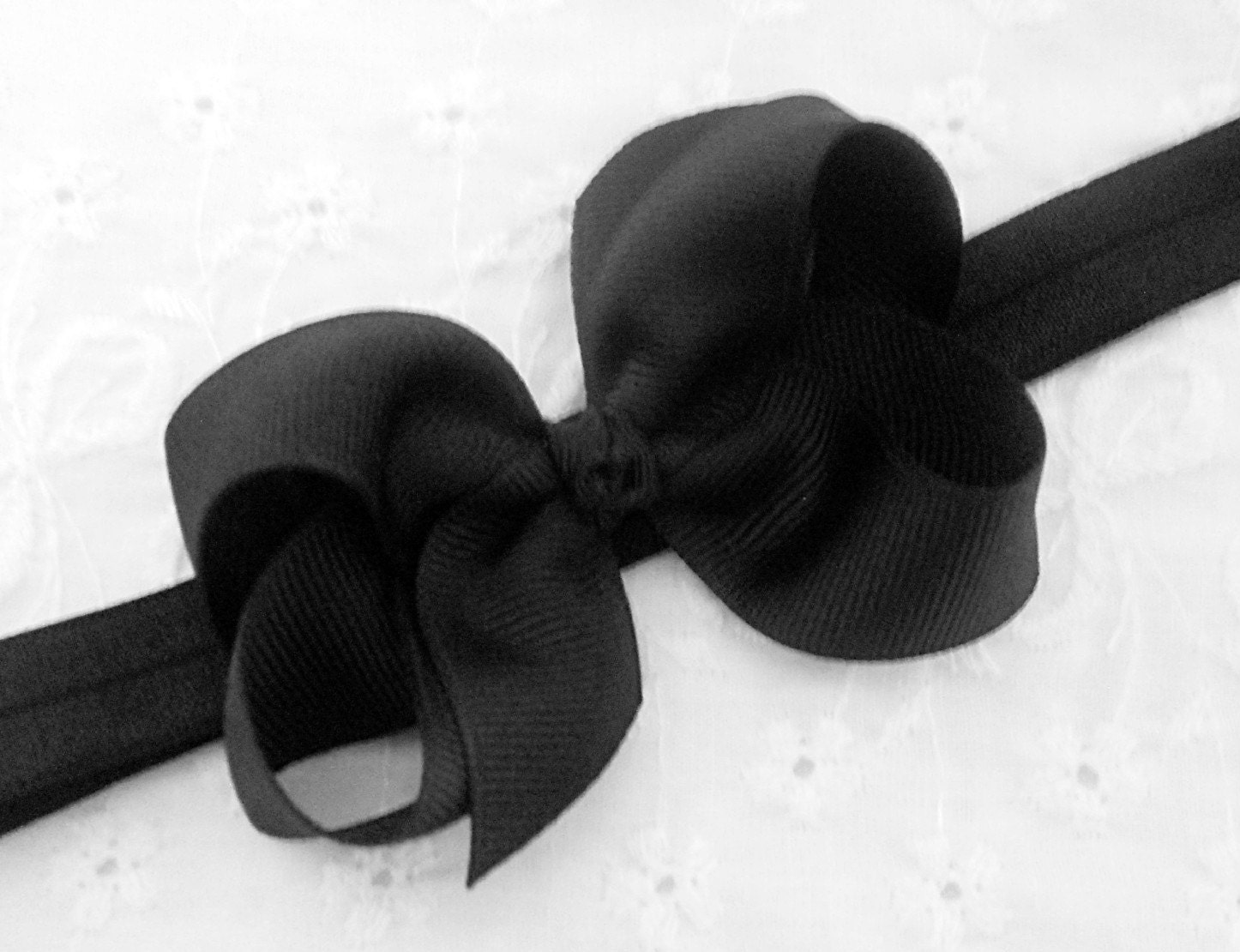 black newborn headband
